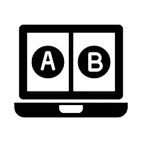 AB split testing icon